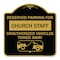 Signmission Reserved Parking for Church Staff Unauthorized Vehicles Towed Away Alum, 18" x 18", BG-1818-23124 A-DES-BG-1818-23124 - alternate 1